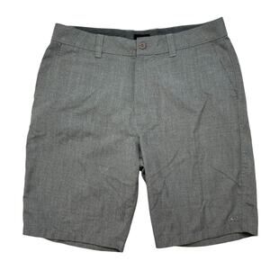 O’NEILL Gray Vertical Stripe Standard Fit Woven Shorts Size 34 Mens Viscose